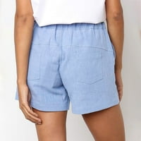 Ženske hlače Casual ljetne ženske donje rublje Plus veličina čipke Casual elastični pojas džep Labav jednobojne