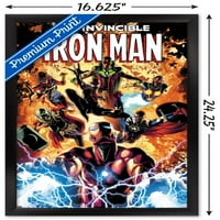 Comics of comics-Iron Man-nepobjedivi Iron Man zidni Poster, 14.725 22.375