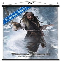 Diesne Pirati s Kariba: na čudnim plimama-Jackov zidni plakat u drvenom magnetskom okviru, 22.375 34