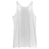 Ženska majica bez rukava s printom bijeli vrijesak - dizajn Od M. A. 2 M. A.