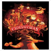 Tim Burton 's disne' noćna mora prije Božića-Zidni plakat u 22.37534 uokviren