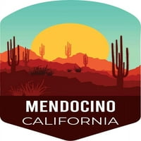 i r uvoz mendocino kalifornijski suvenir vinil naljepnica naljepnica kaktus pustinjski dizajn