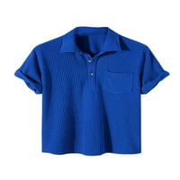 Muškarci atletski golf polo majice Classic Fit Solid Color Tee casual kratkih rukava Ljetni vrhovi