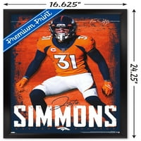 Denver Broncos - plakat Justin Simmons Wall, 14.725 22.375 uokviren