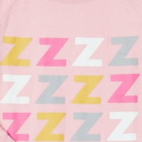 Kidtopia Girls Dugi rukavi Top i jogger hlače set za spavanje pidžame, 2-komad, veličine 6x-14