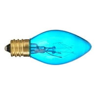 Prozirna plava 5-vata žarulja sa žarnom žaruljama C, brojanje