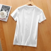 Privlači me psihologija A. M. Ženska grafička majica s jedinstvenim printom na prsima-Elegantna i udobna košulja