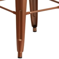 Komercijalna bakrena barska stolica s visokim naslonom od 30 za unutarnju i vanjsku upotrebu