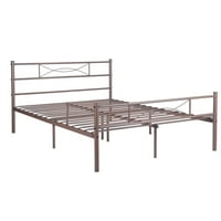 Teraves Spavaća soba Full Metal Bed Frame Platform Platform Base Madrac Foundation s uzglavljem