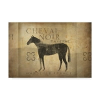Zaštitni znak likovne umjetnosti cheval Noir 94, ulje na platnu Riana Faulera