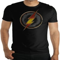 Flash ugljen logotip muškaraca i grafičke majice velikih muškaraca
