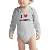 Srce Palestina Ljubav Palestina Baby Dugi bodysuits unise