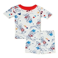 Pamučni pidžama Set za dječake i djevojčice s Mickie i Minnie Mouse americana 2 komada veličine 12m-5t