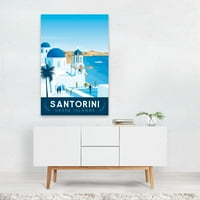 Santorini Grčka Arhitektonska plovila 20 24 Unframed Wall Art Print