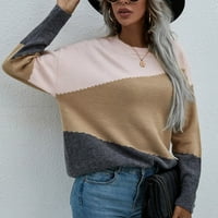 Džemperi za žene s dugim rukavima s geometrijskim izrezom, jesenski Puloveri za mame, džemperi za žene, Vintage