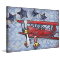 Marmont Hill Biplane Stars od strane Reesa Qualia Slikanje tiska na omotanom platnu