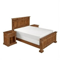 Kućni stilovi Americana Vintage King krevet i noćni štandovi