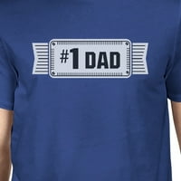 Tata Muška plava pamučna majica s vintage dizajnom i grafičkim uzorkom za tatu