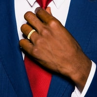 Zaručnički prsten od žutog zlata polukružnog oblika od primarnog karatnog zlata, veličine 11,5