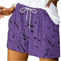 Ženske Ležerne ljetne kratke hlače s elastičnom elastikom u struku, udobne kratke s džepovima