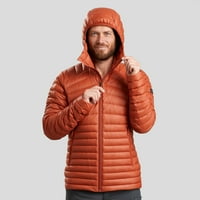 Decathlon Forclaz Trek 100, 23 ° F Real Down Pack Puffer jakna, muška, narančasta, ekstra velika