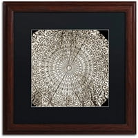 Zaštitni znak likovna umjetnost sjenica i platno umjetnost Alana Blausteina, crna mat, drveni okvir