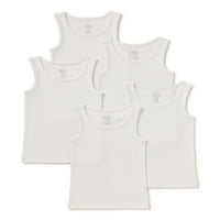 Osnovne majice bez rukava za djevojčice, 5 pakiranja, veličine 4 I Plus