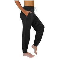 Ženske hlače u donjem rublju, jednobojne ženske sportske hlače, labavi joggeri za vježbanje, Ležerne udobne dnevne
