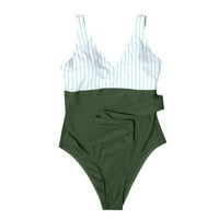 Kupaćih kostima plus veličine za žene kupaćih kostima za kontrolu trbuha kupaćih kostima s dubokim čipkastim izrezom