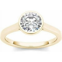 Carat T.W. Dijamantni pasijans za zaručnički prsten od 14KT žutog zlata