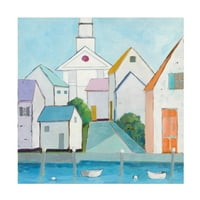Phyllis Adams 'Harbor Town III No Sign' Canvas Art