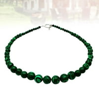 Malahitne perle Okrugli labavi kamen glatki dragi kamen perle izrada duge zelena ogrlica od ahata od prirodnog