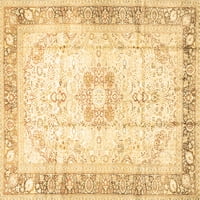 Tradicionalni pravokutni perzijski tepisi u smeđoj boji za prostore tvrtke, 5' 7'
