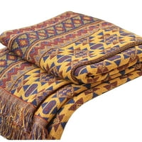 Alueeu čisti pamučni tkani boemski pokrivač kauč kauč za pločnu patchwork pleteni pokrivač pamuk utkan boemski