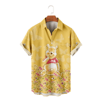 Winnie Pooh košulja za odrasle kreativna atraktivna atraktivna košulja za muškarce za muškarce za svakodnevnu