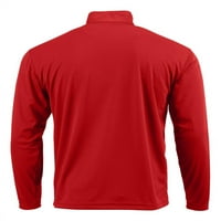 Poliesterski pulover od poliestera-tamnocrvena - 3 inča