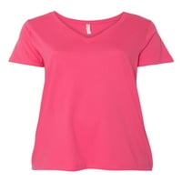 Ženska majica s izrezom u obliku slova U Plus veličine, prikladna za veličinu - u obliku slova U-U-U-U-U-U-U-U-U-U-U-u