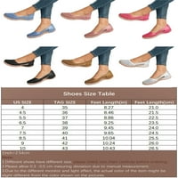 Ženske kosilice kliznu na cipelama šuplje ravne sandale Ljetni udobni stanovi crna veličina 6.5