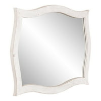 24.25 24.25 bijelo zidno ogledalo