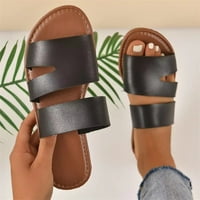 Ženske modne ljetne obične ravne papuče na plaži s otvorenim prstima