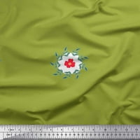 Pamučna tkanina od pamuka s listovima i cvjetnim umjetničkim otiscima na tkanini od pamuka
