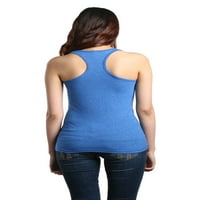 Ženska majica bez rukava od 94 inča-Velika veličina u Kraljevsko plavoj boji