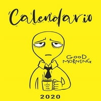 Kalendar: cijeli kalendar za cijelu godinu, svaki dan odvojeno, mjesečni i dnevni planer, bilježnica, Dobro jutro,