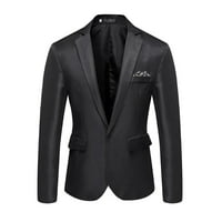 Muška stilska ležerna solidna poslovna svadbena zabava nadmašuje odijelo za kaput vrhove crne m