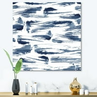 Plava apstraktna vodena tekstura slikanje platna umjetnički tisak