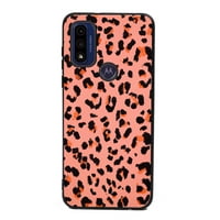 Leopard print rumenilo za ispisnu kuću za životinje za moto g čisto za žene darovi muškaraca, mekani silikonski