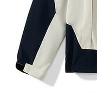 Homadles zimske jakne za muškarce s kapuljačom Zip casual kapuljače bijela veličina xxl