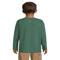 Raglan dugih rukava i majica s uzorkom za dječake u 2 pakiranja, veličine 4 i haskija