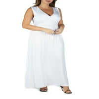 24-inčna Maksi haljina bez rukava s visokim strukom Plus Size, 90116040, izrađena u SAD-u