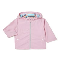 Pink Platinum mališani za djevojke od solidne kišne jakne s kapuljačom, veličine 2T-4T